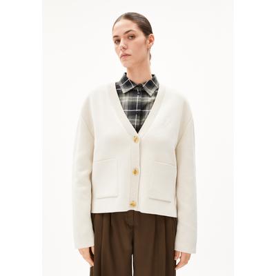 FIONAA MILANO - Frauen Oversized Fit Strickjacke - beige (Größe: L) Image