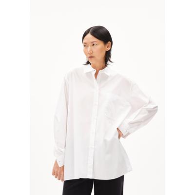 EALGAA - Frauen Loose Fit Bluse - weiss (Größe: L)