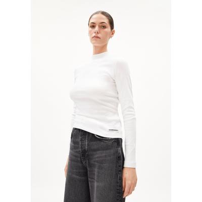 FATIMAARA | Ripp-Longsleeve Slim Fit aus Bio-Baumwoll Mix - weiss (L) Image