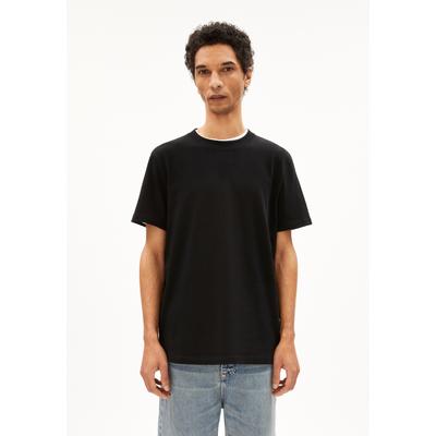 MAARKOS - Männer Relaxed Fit T-Shirt - schwarz (Größe: M)