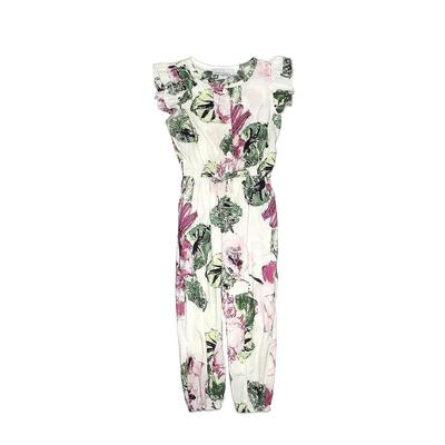 BAILEY'S BLOSSOMS Jumpsuit: Ivory Print Skirts & Jumpsuits - Size 5Toddler