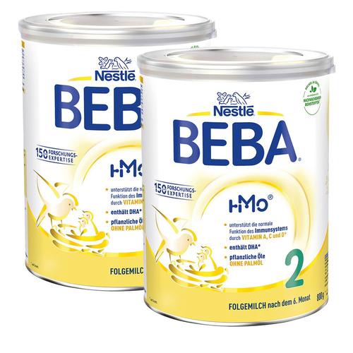 2x Nestle Beba 2 Pulver 2x800 g