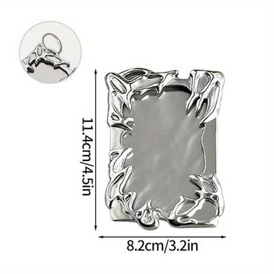 TEMU Photocard Display Stand - Acrylic & Electroplated, Dustproof With Magnetic Closure For , Photo Card Supplies, Packaging Supplies, Photo Frame Image