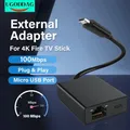Adattatore esterno di tipo C 100Mbps per Fire TV Stick HD 4K Porta Micro USB C Scheda netta RJ45