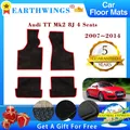 Per Audi TT Mk2 8J 4 posti 2007 ~ 2014 tappetini per Auto tappetini per pannelli tappetini antiscivolo coprisedili accessori per interni Auto