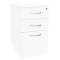 Le Caisson Hauteur Bureau 70 Cm 2318 Blanc Et Aluminium - Manutan Expert