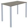 table lounge 4 pieds l140 x p60 x h105 chêne gris / alu