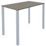 table lounge 4 pieds l140 x p80 x h105 chêne gris / alu