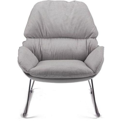 Fauteuil Lazy Blanc/gris Pied Chromé - Meet By Paperflow