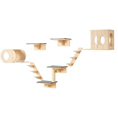 Vevor - Katzenregale zur Wandmontage, Katzenwandregale und Sitzstangen mit Sprungbrettern, Image