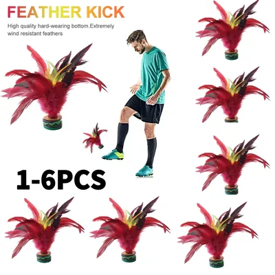 20cm Chinese Jianzi Wear Resistant Chicken Feather Shuttlecock Portable Foot Kick Handwheel Feather