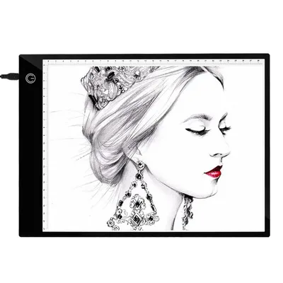 A4 Digital Graphics Tablet LED Drawing Board Light Box Tracing Copy Pad