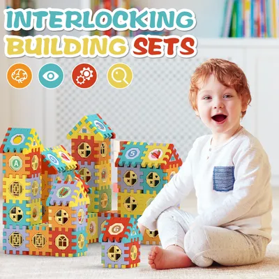 Christmas Gifts,Building Blocks for Toddlers with Ball, Gift Set of Toys and Games for Both Boys and