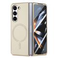 telefono Custodia Per Piega a Z 6 Z Fold 5 Z Fold 4 Per retro Con supporto e protezione per lo schermo A calamita Retrò TPU pelle sintetica