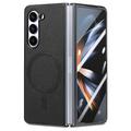 telefono Custodia Per Piega a Z 6 Z Fold 5 Z Fold 4 Per retro Con supporto e protezione per lo schermo A calamita Retrò TPU pelle sintetica