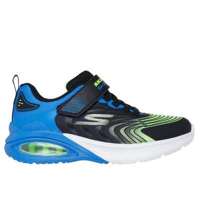 Skechers Boy's Microspec Max Advance - Vortivox Sneaker | Size 2.0 | Black/Lime | Textile/Synthetic