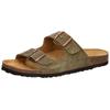 Pantoffel LICO "Pantolette Alvaro", Gr. 43, grün, Leder, Schuhe
