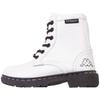Schnürboots KAPPA, Gr. 32, schwarz-weiß (weiß, schwarz), Synthetik, glänzend, sportlich, Schuhe, mit praktischem Reißverschluss an der Schuhinnenseite