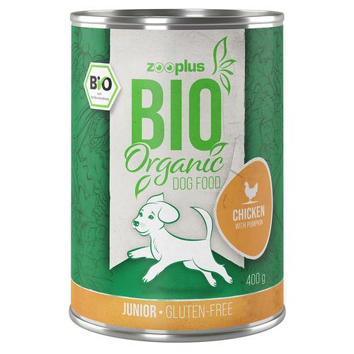 5 + 1 gratis! 6 x 400g zooplus Bio - Junior Huhn mit Kürbis 6 x 400 g