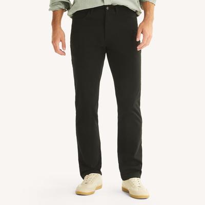 Nautica Men's Straight Fit Stretch Pant 018 (True Black), 40x30