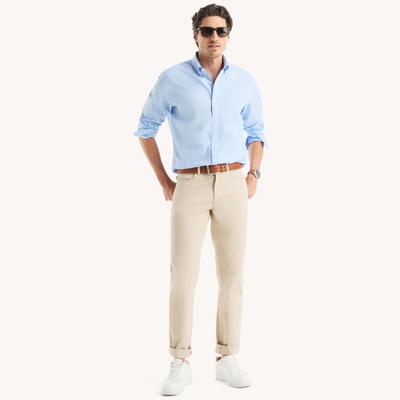 Nautica Men's Straight Fit Stretch Pant 150 (True Stone), 33x30