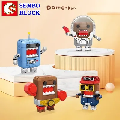 SEMBO BLOCK Domo-kun Anime Modell Kawaii Anzug Figur pädagogisches Kinderspielzeug Image