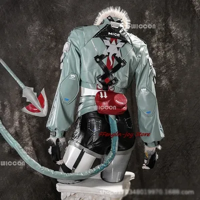 Zenless zone zero jane doe cosplay kostüm perücke set schwanz ohr spiel zzz jacke halloween party Image