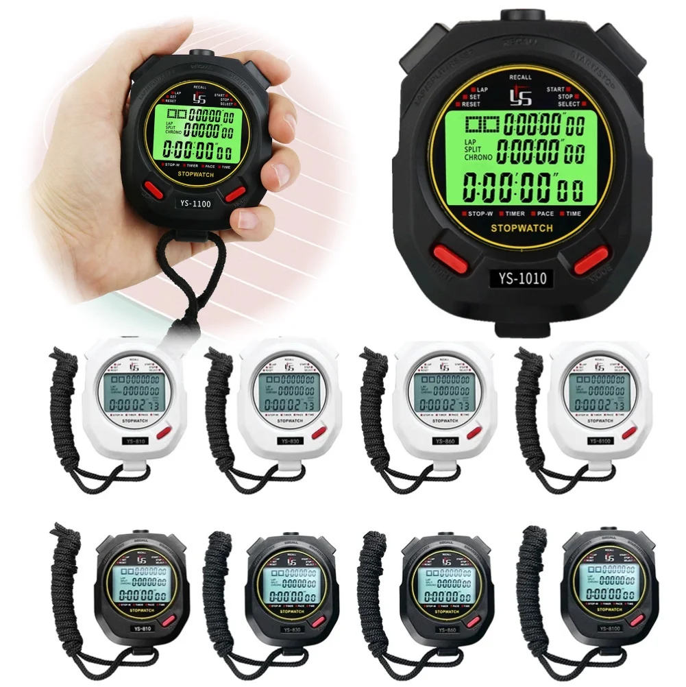 Multifunktion zähler Outdoor-Sport-Fitness-Tool Digitaler Alarm Lauftraining zähler Stoppuhr Timer wasserdicht Image