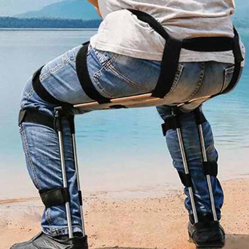 Klappbarer, multifunktionaler Exoskelett-tragbarer, sportlicher, leichter Klappstuhl, Angeln, Outdoor, tragbarer Reisesitzhocker