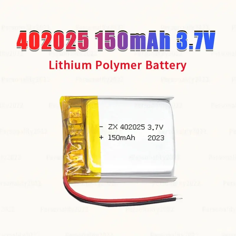 3,7-V-Batterien 402025 Li Po 150 mAh Lithium-Polymer-Akku für Walkman MP3 GPS Bluetooth Headset Smart Watch wiederaufladbare Zelle Image