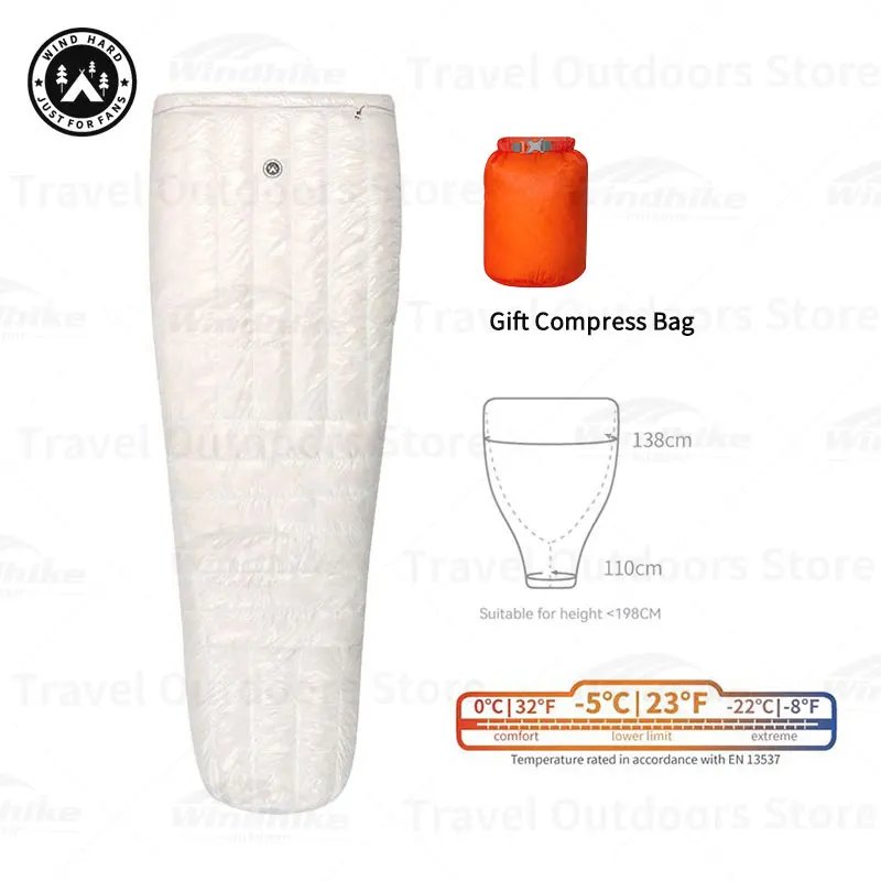 Aegismax twilight iflex duck down schlafsack 0 ℃ ~-22 ℃ 800fp schlafsack 10d nylon outdoor camping ultraleichte schlafsäcke Image