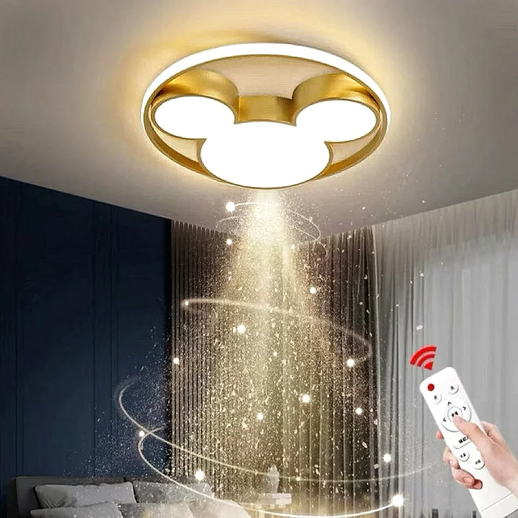 Moderne LED Mickey Deckenleuchte, Kinderzimmer Wohnzimmer Esszimmer Arbeitszimmer Flur Balkon Kronleuchter