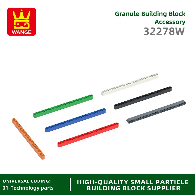 Wange 20 Teile/los 1x17 Löcher Liftarm Block Moc Farbe Zubehör Kompatibel mit 32278W Ziegel DIY kinder Spielzeug Montage Teile Image