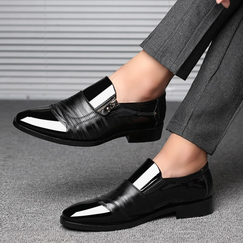 Leder Schuhe Männer Luxus Business Männer Kleid Schuhe Plus Größe Büro Oxford Schuhe Hohe Qualität Elegante Männer Party Hochzeit Schuhe