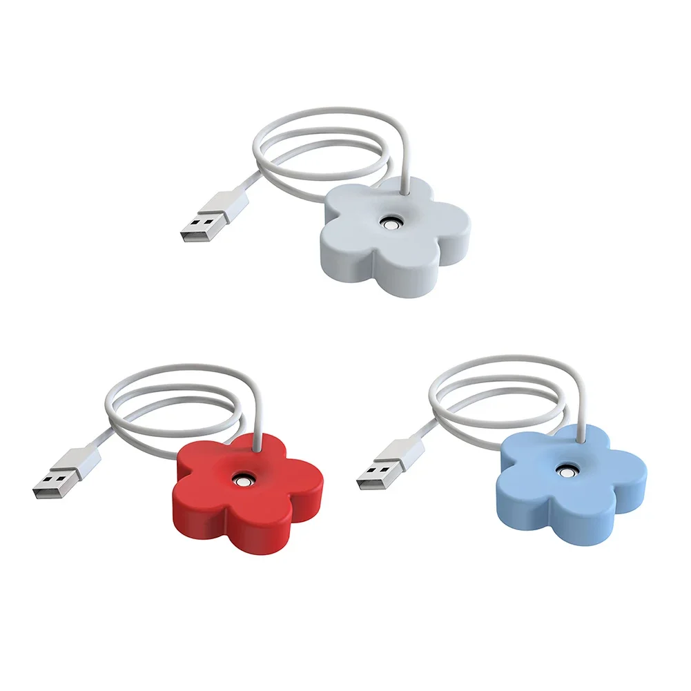 Tragbarer Luftbe feuchter Blütenblatt geformte Mini-Ultraschall-Luftbe feuchter DC 5V 1a Aromatherapie-Luftbe feuchter Diffusoren für Schlafzimmer zu Hause Image