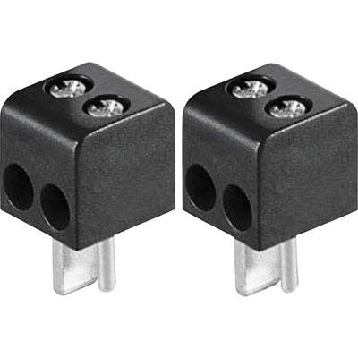 BKL Electronic 0205018 Lautsprecher-Steckverbinder Stecker, gerade Polzahl: 2 Schwarz 2 St.