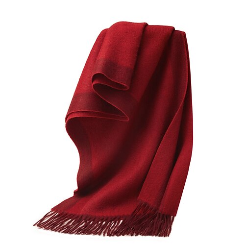 Herren Rechteckiger Schal Schule Weihnachten Outdoor Rote Marineblau Schal Image