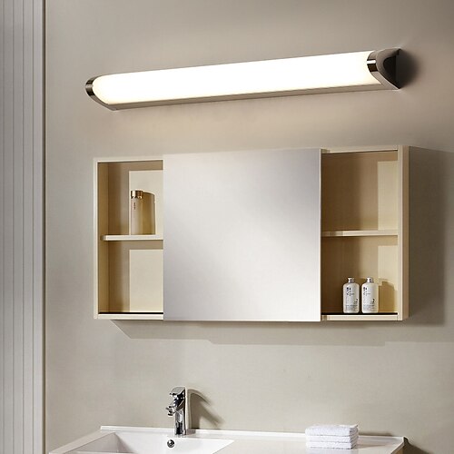 Moderne LED-Spiegelfrontleuchten, moderne Schminkspiegellampe, Rahmenbildbeleuchtung, Badezimmerspiegelschrankleuchte, 85-265 V Image