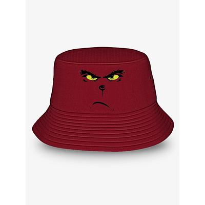 Green Grumpy Face Bucket Hat - Unisex Summer Cap for Outdoor, Streetwear, and Casual Styles