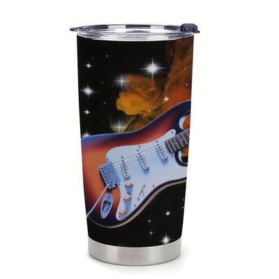 TEMU 1pc 20oz Bass Gift, The Sound Of Music Is Shining Cup, Vacuum Insulated Travel Vacuum Cup With Lid