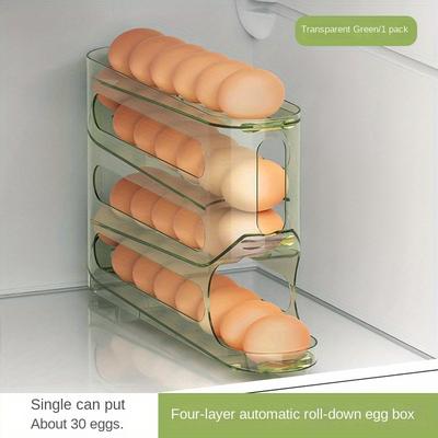 TEMU 4- Clear Egg Auto-roll Technology - , Refrigerator &