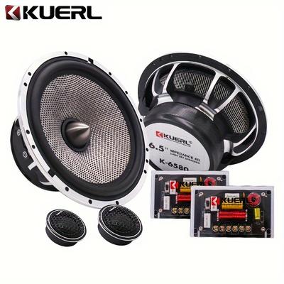 TEMU 1 , 6. 5- 480w 2-way Car Speakers Car Subwoofer - Speakers, Aluminum Alloy