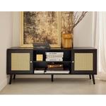 Bestmobilier - Goto - meuble tv - noir - 140 cm