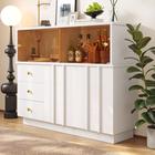 Buffet Meuble de rangement élégant 120 x 33 x 95cm,Armoire buffet pour cuisine,3 Tiroirs + 3