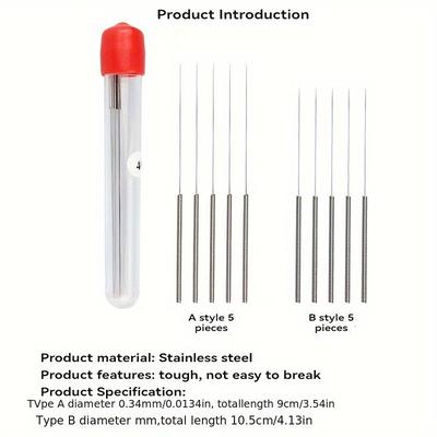 TEMU 10pcs For Wiper Nozzle Needle, Wiper Nozzle Needle, Car Glass Water Outlet Nozzle Clogged Cleaning Needle Image