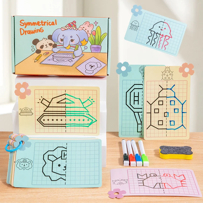Magisches Rück verfolgungs arbeits buch montessori Stift kontroll trainings buch wieder verwendbares magisches Übungs heft Kinder, die Bildungs bücher zeichnen