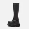 2024 Winter Damen Slope Heel Stiefel High Top Anti-Rutsch-Schuh Neue Mode Dicker Boden Stiefel Gothic-Stil Komfort lässige Damenschuhe