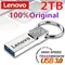 Lenovo-Mini clé USB en métal étanche OTG, clé USB 3.0, clé USB haute vitesse, type C, 128 Go, 1 To,