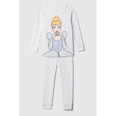 Gap Girls White Cinderella Disney Princess Brushed Cotton Pyjamas (12mths-5yrs) - White Cinderella