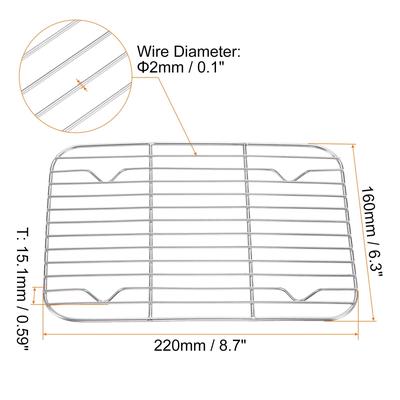 2pcs Square Cooling Rack 8.7